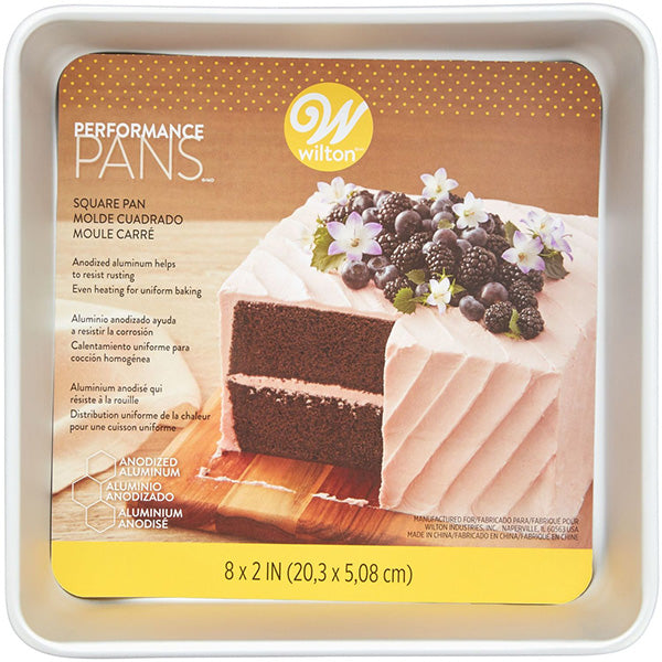 Wilton Performance Pans Aluminum 8IN Square Cake and Brownie Pan