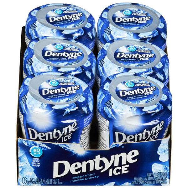 Dentyne Ice Peppermint Bottles 60 pc