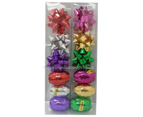 Gift Wrap 3-RIBBON + 3-FLOWER