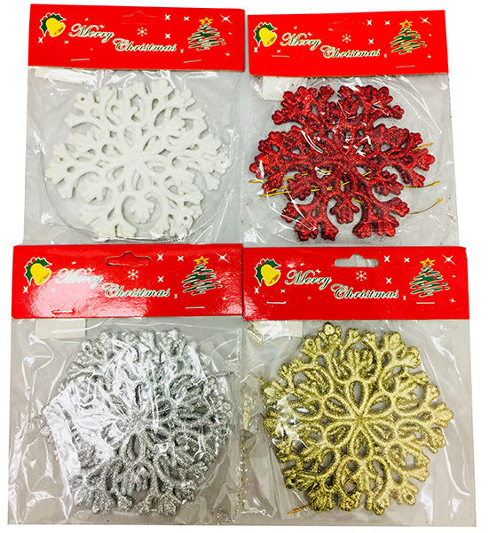 Christmas Snowflake Mix Colours 2 pcs