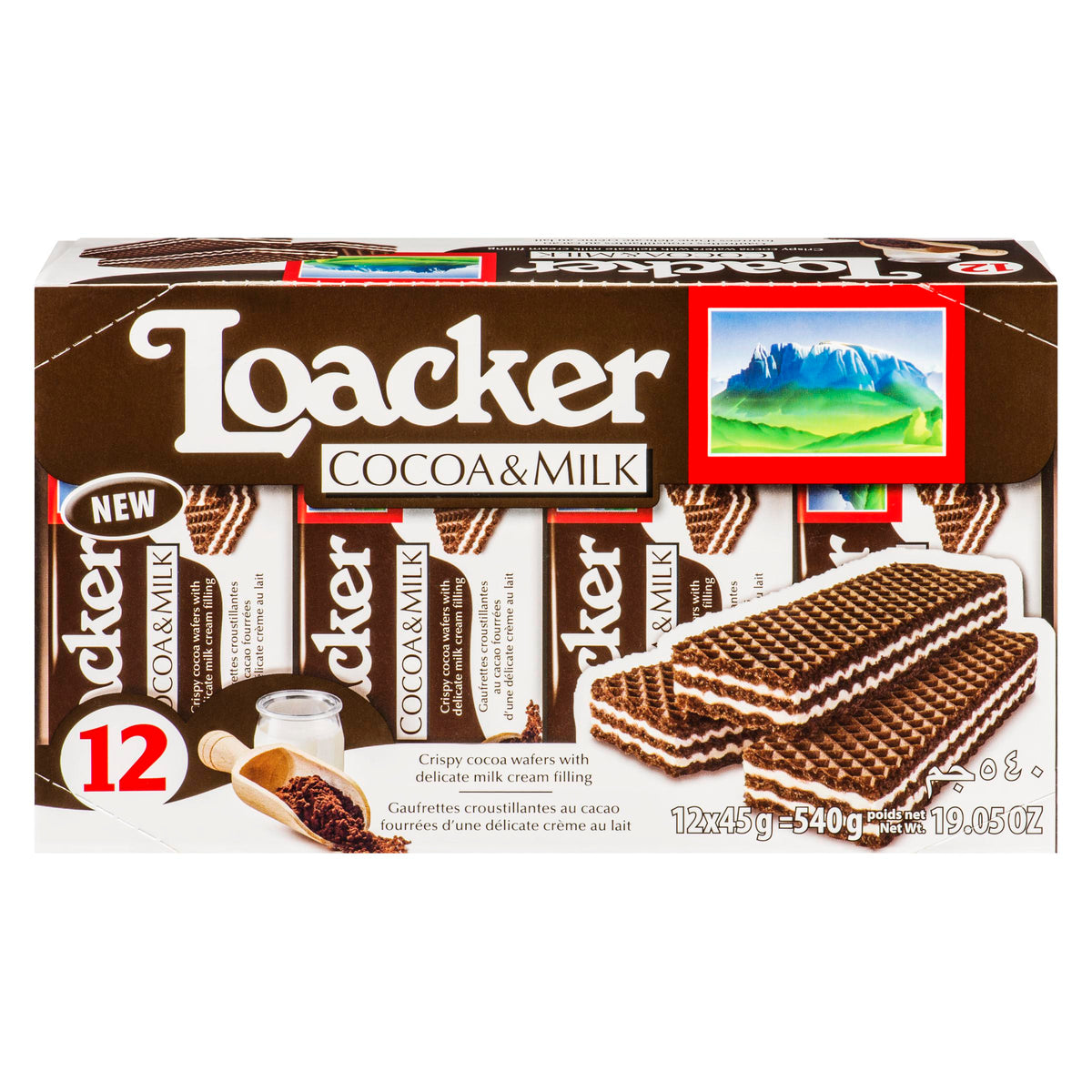 Loacker Wafer Cocao & Milk 45 g