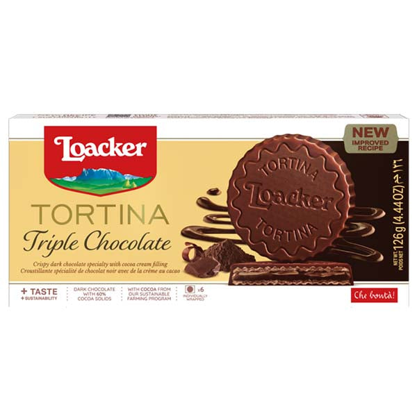 Loacker Tortina Triple Dark 126 g