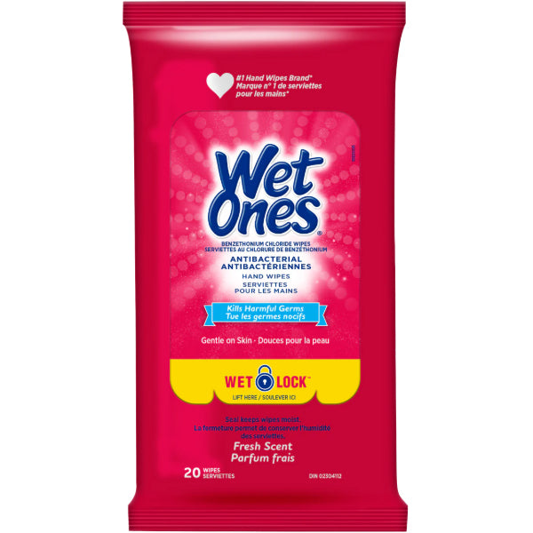 Wet Ones Antibacterial Fresh Scent 20 ct