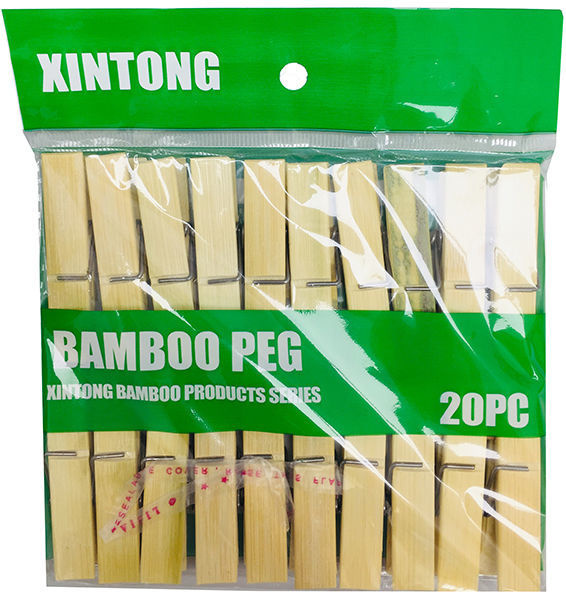 Bamboo Cloth Peg 20 pc 2.36"