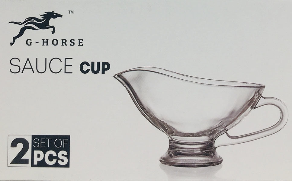 Glass Sauce Cup 2 pcs 6"x5.5"x4"