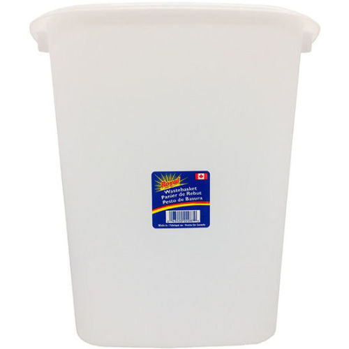 Royal Plastic Waste Basket 12"x11"x8"
