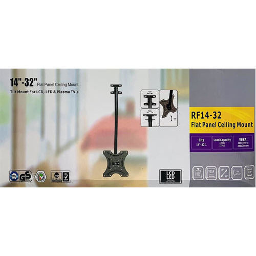 Flat Panel Ceiling TV Mount 14"-32"