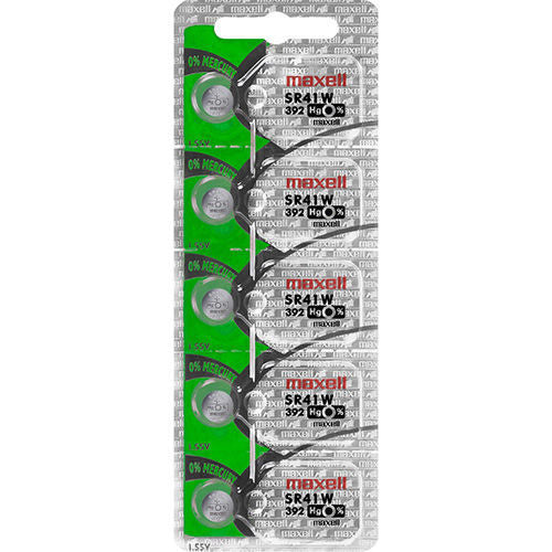 Maxell Battery 5 pcs SR41W/392