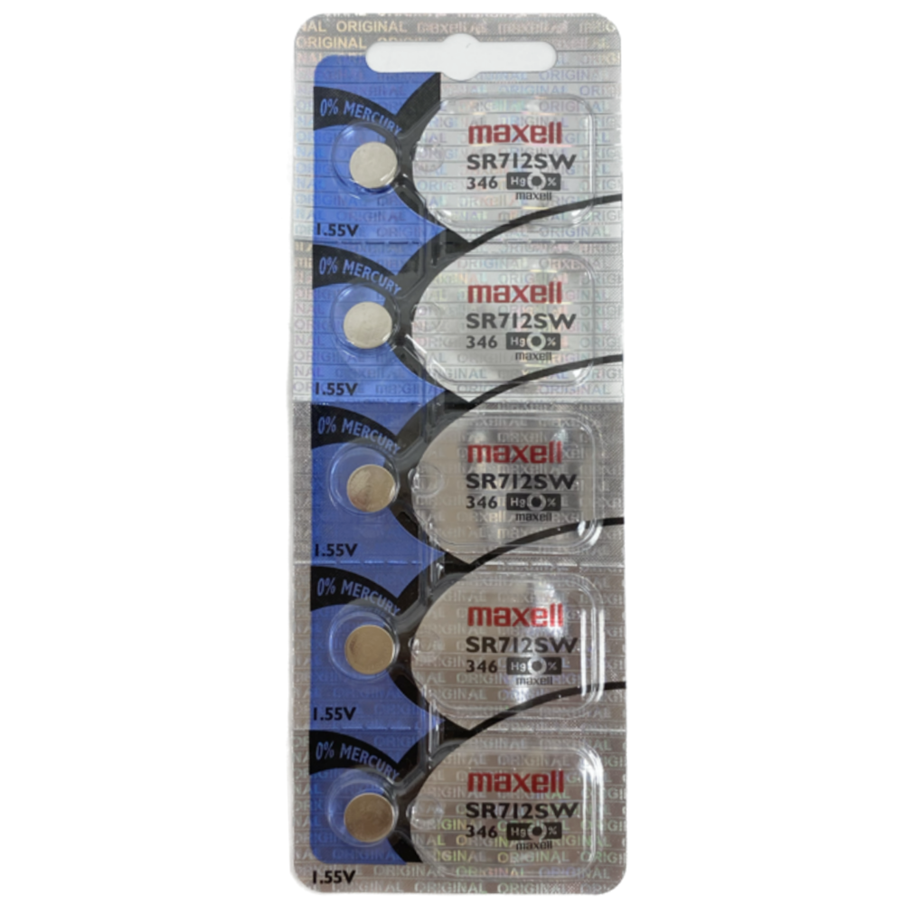 Maxell Battery 5 pcs SR712SW/346