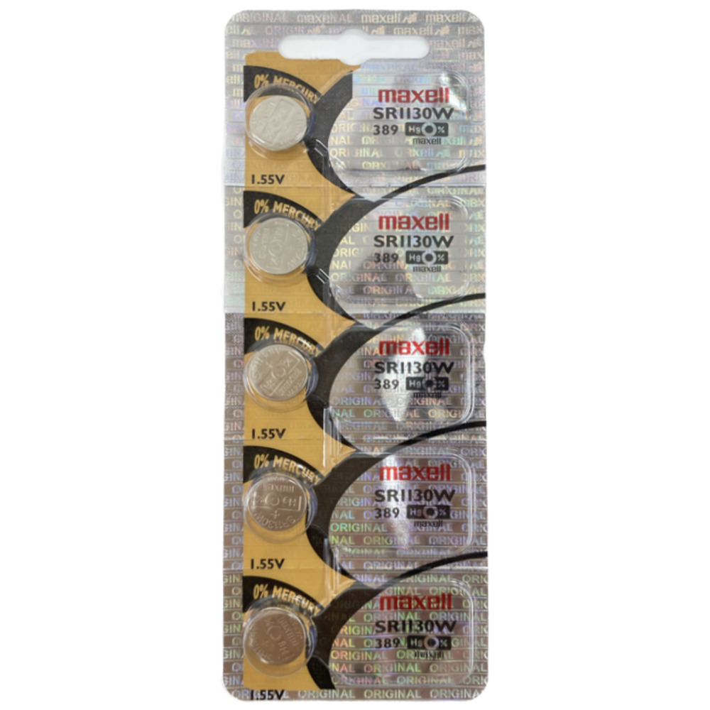 Maxell Battery 5 pcs SR1130W/389