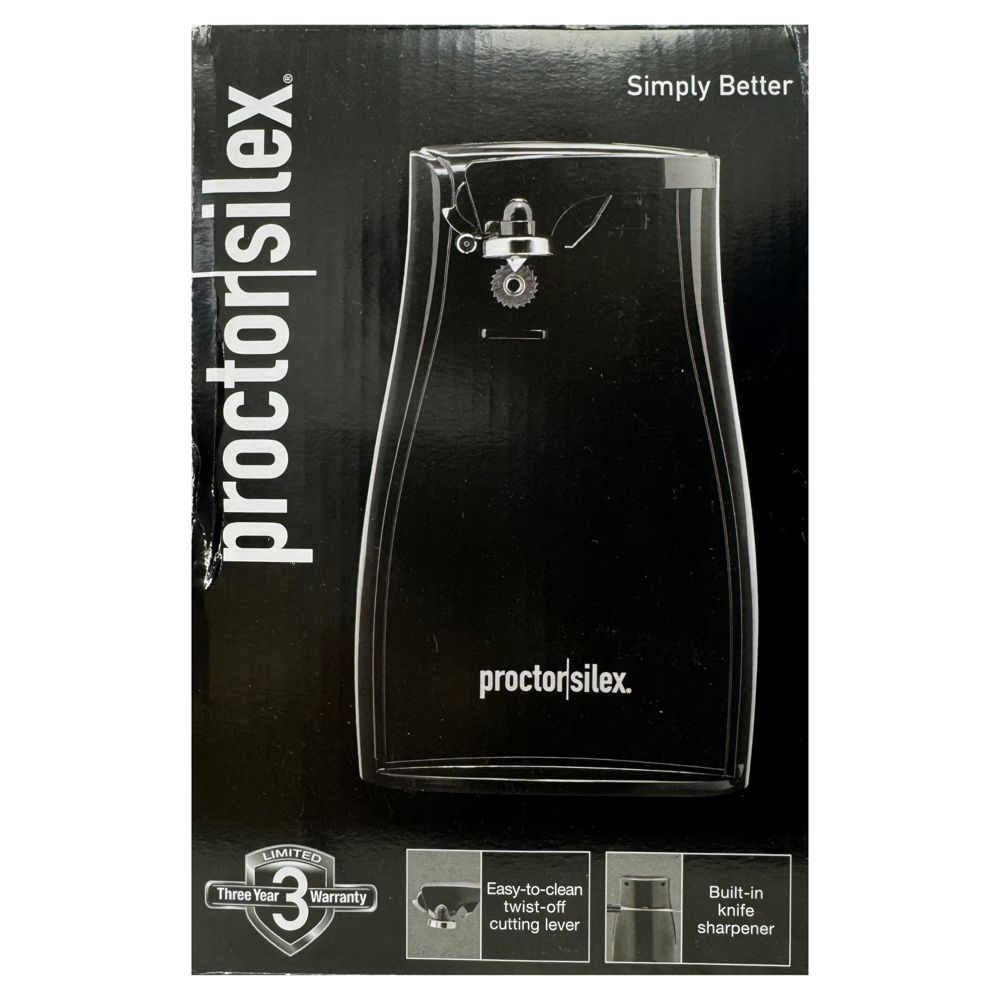 Proctor Silex Tall Can Opener Black
