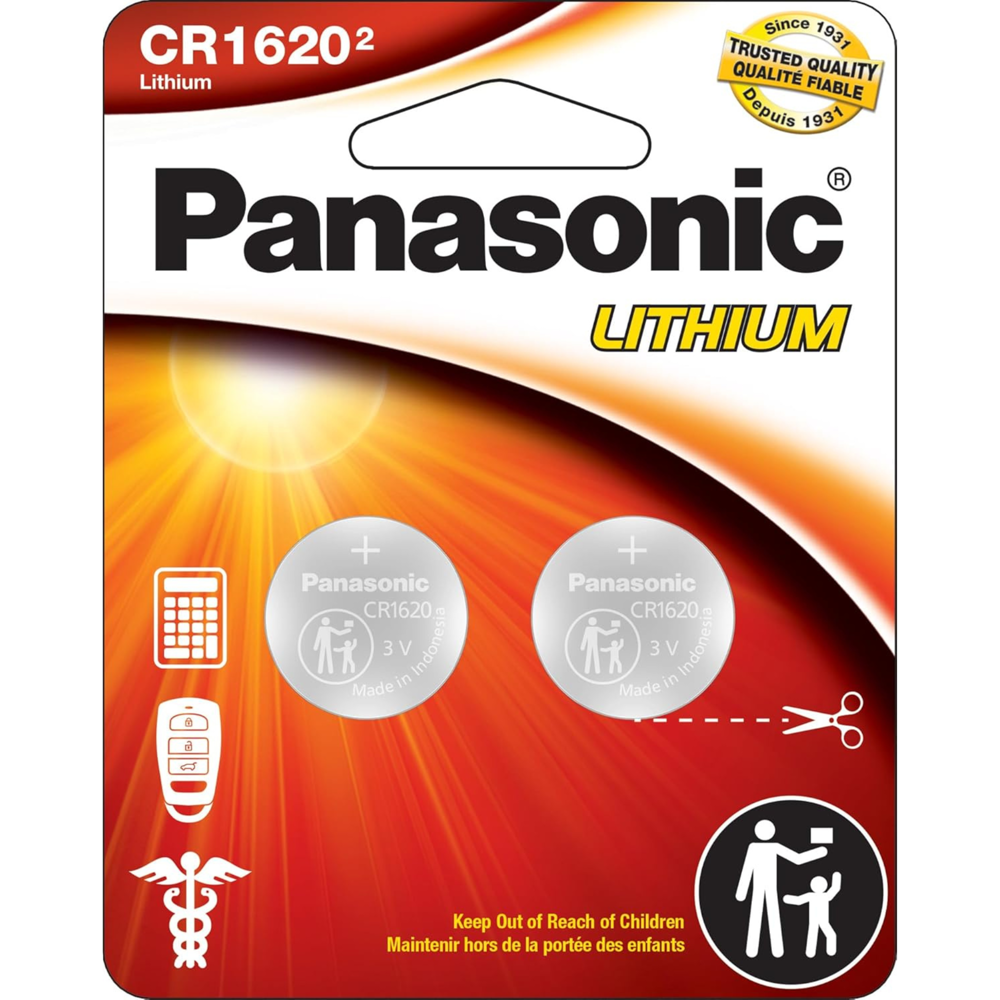 Panasonic Lithium CR1620 2 pcs