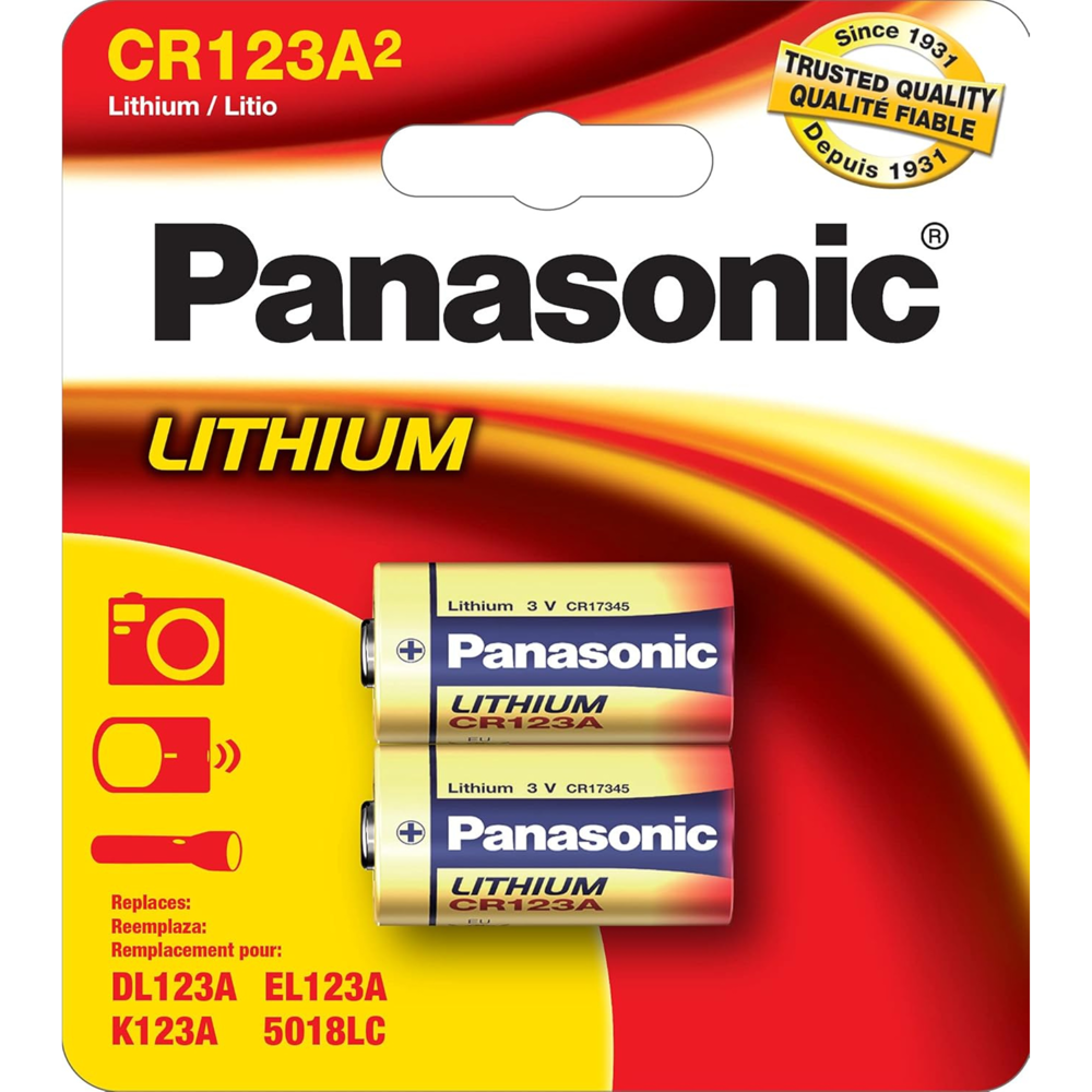Panasonic CR123A 2 pcs
