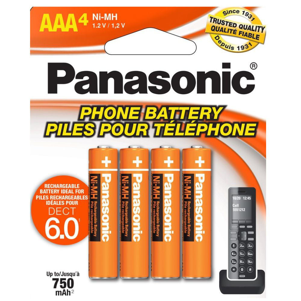 Panasonic Rechargeable Phone Battery AAA-4