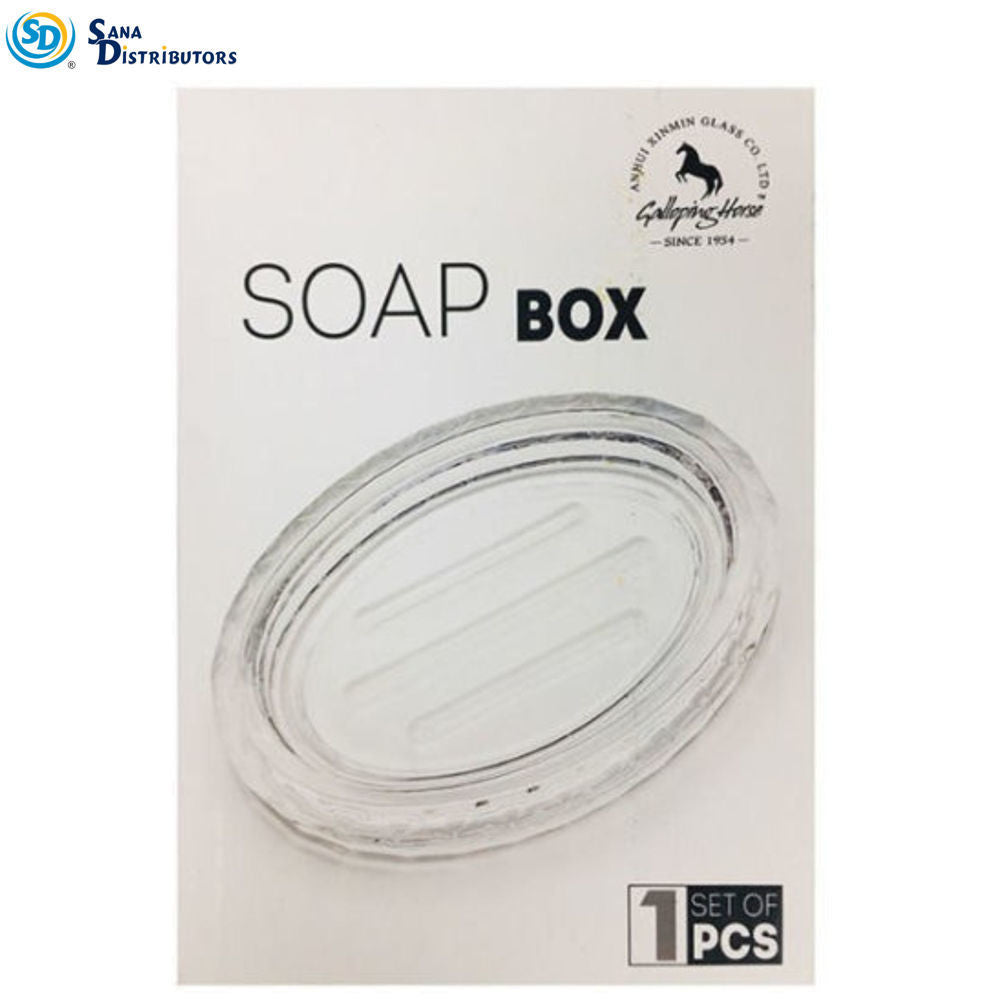 Glass Soap Tray 6"x4"x1" 1 pc