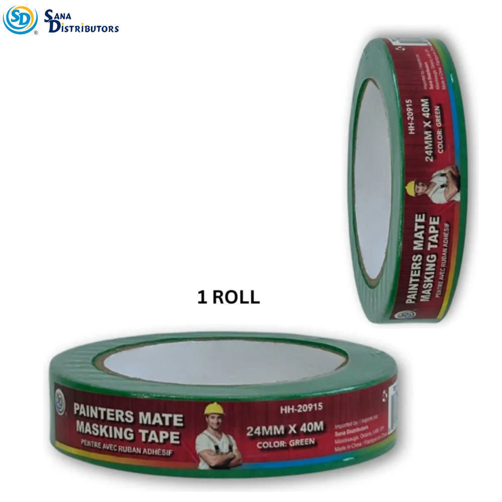 SD Painters Masking Tape 24 mm X 40 m - Green