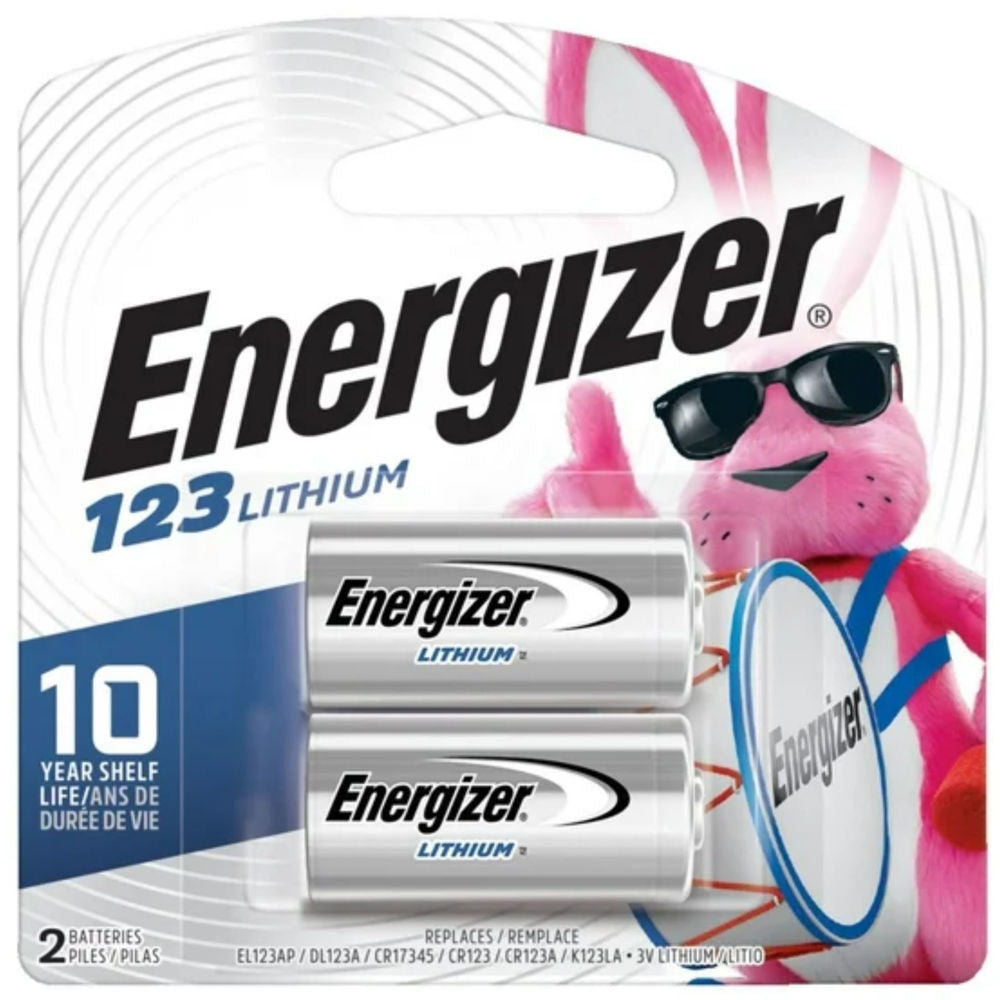 Energizer 123 Lithium Battery 2 pcs