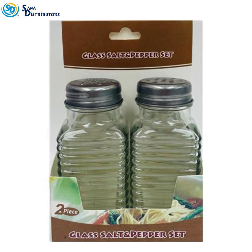 Glass Salt & Pepper 2 pc Set
