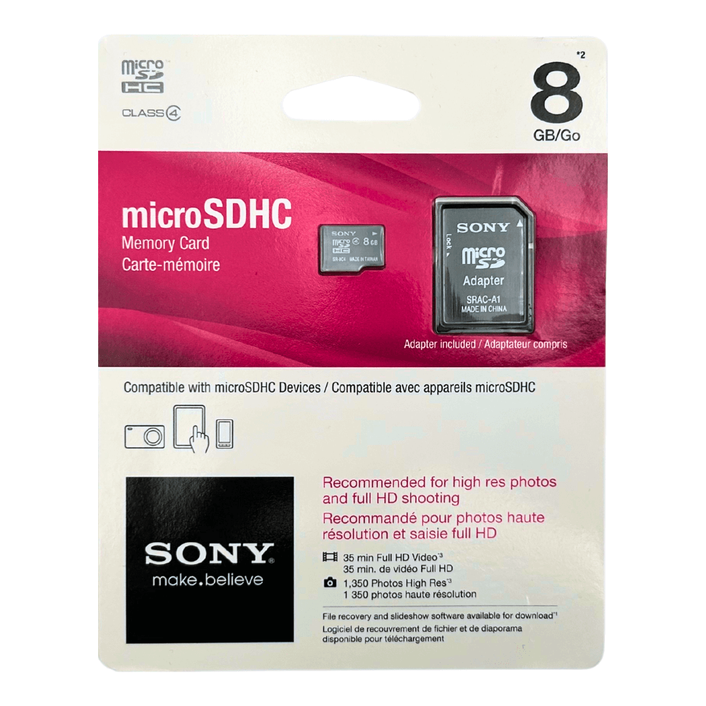 Sony Micro SD Card 8 GB SR-8A4/TQ1