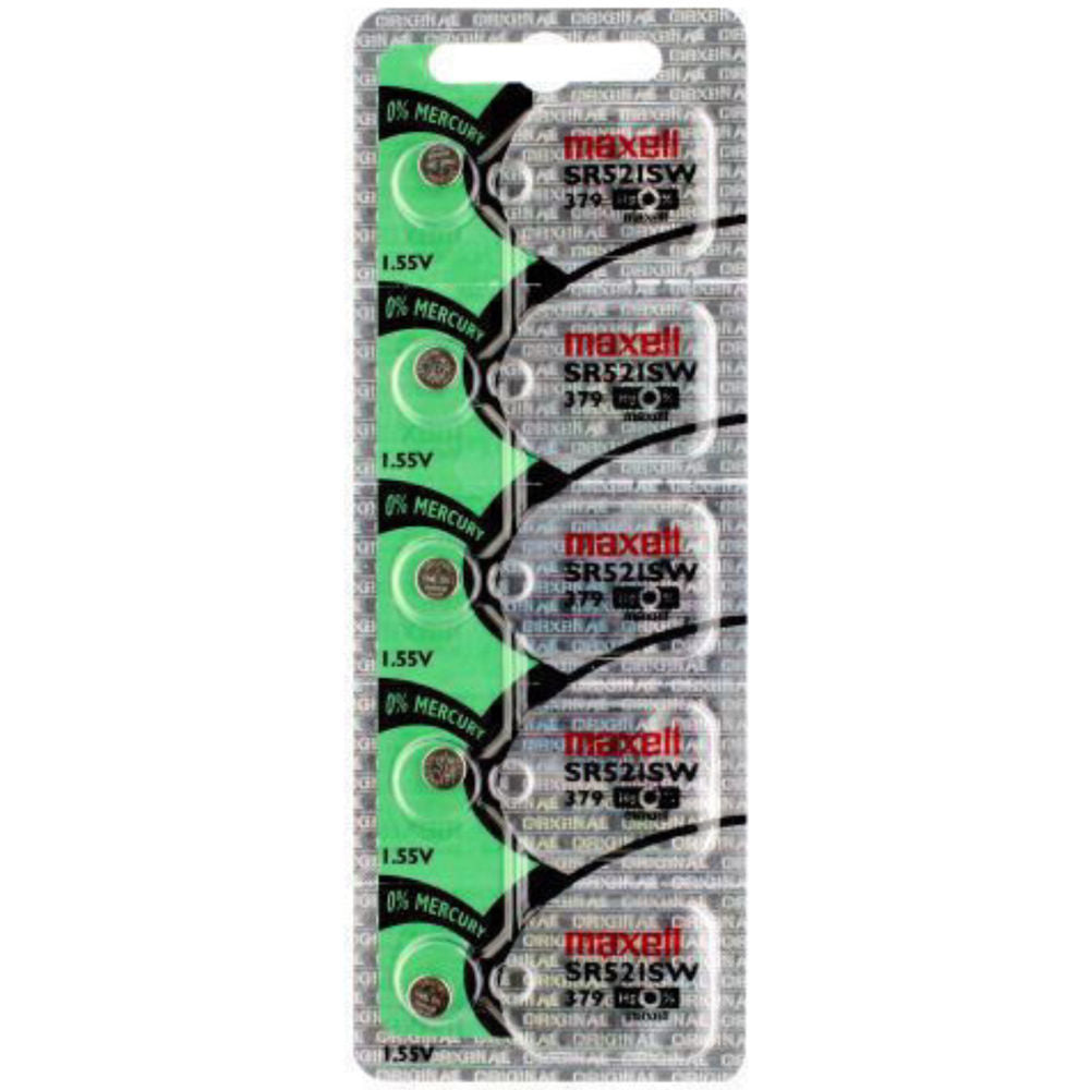 Maxell Battery 5 pcs SR521SW/379