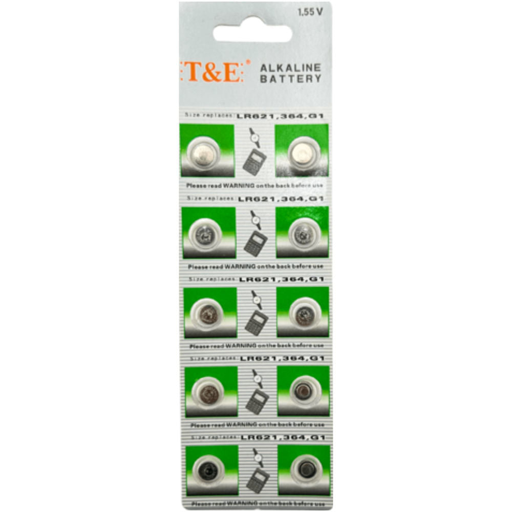 Lithium Battery LR621, 364, G1 10 pcs