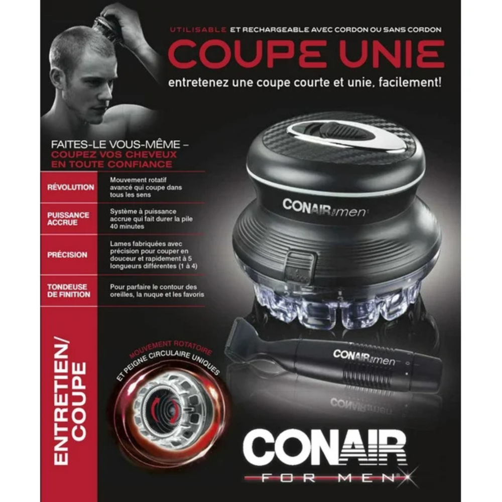 Conair Even Cut Rotary Haircut Kit W/trimmer