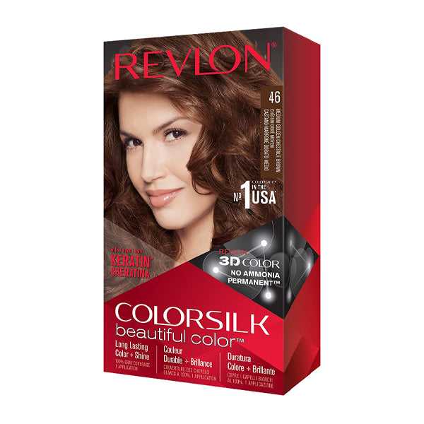 Revlon Colorsilk #46 Medium Gold Mahogany Brown