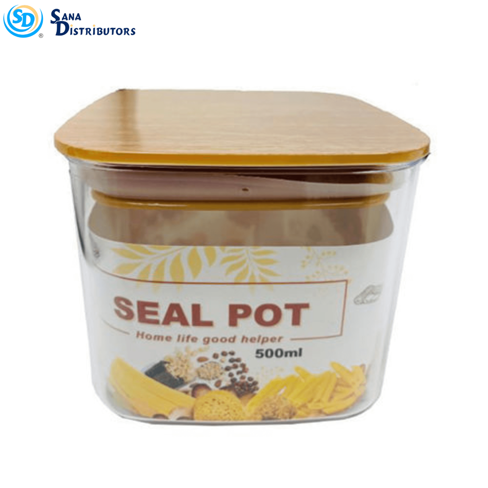 Seal Pot Brown Lid 9x10 m 500 mL