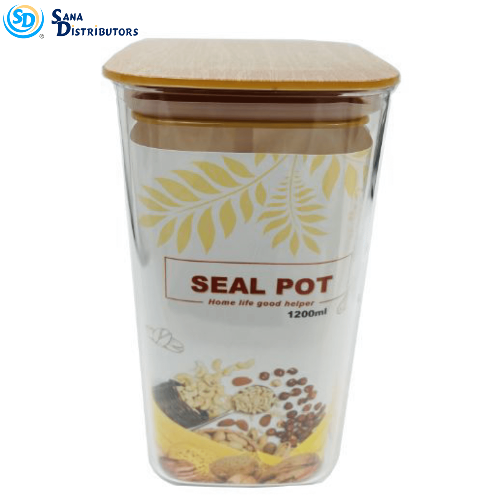 Seal Pot Brown Lid 20x10 m 1200 mL