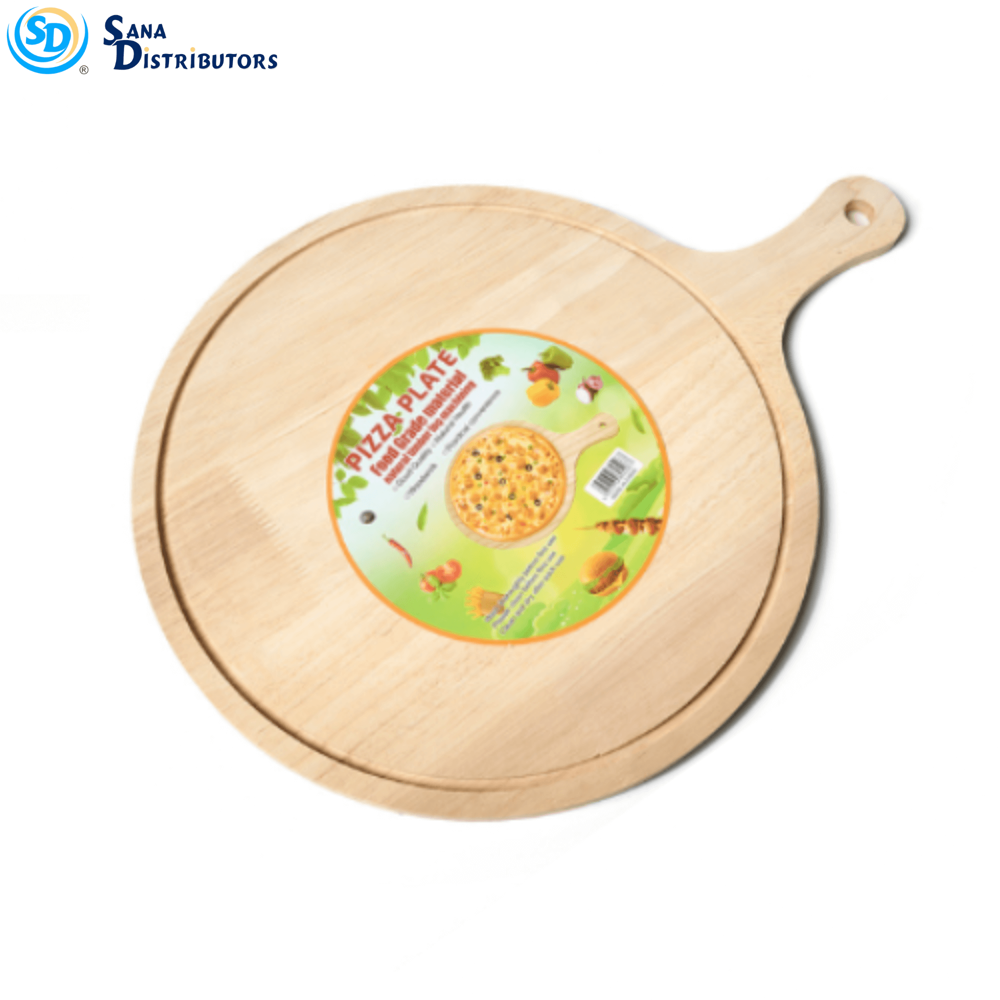 Pizza Plate Wooden [12'' Dia]