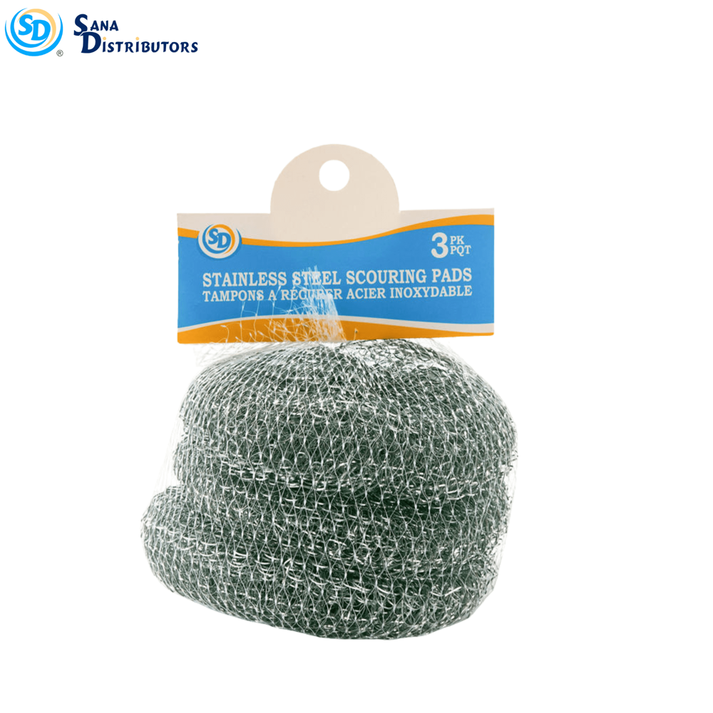 SD Stainless Steel Scouring Pads 3 pcs [3.9"]