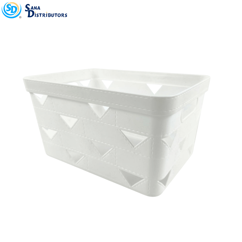 SD Plastic Storage Basket- 11"X8.5"X6.5"-MED