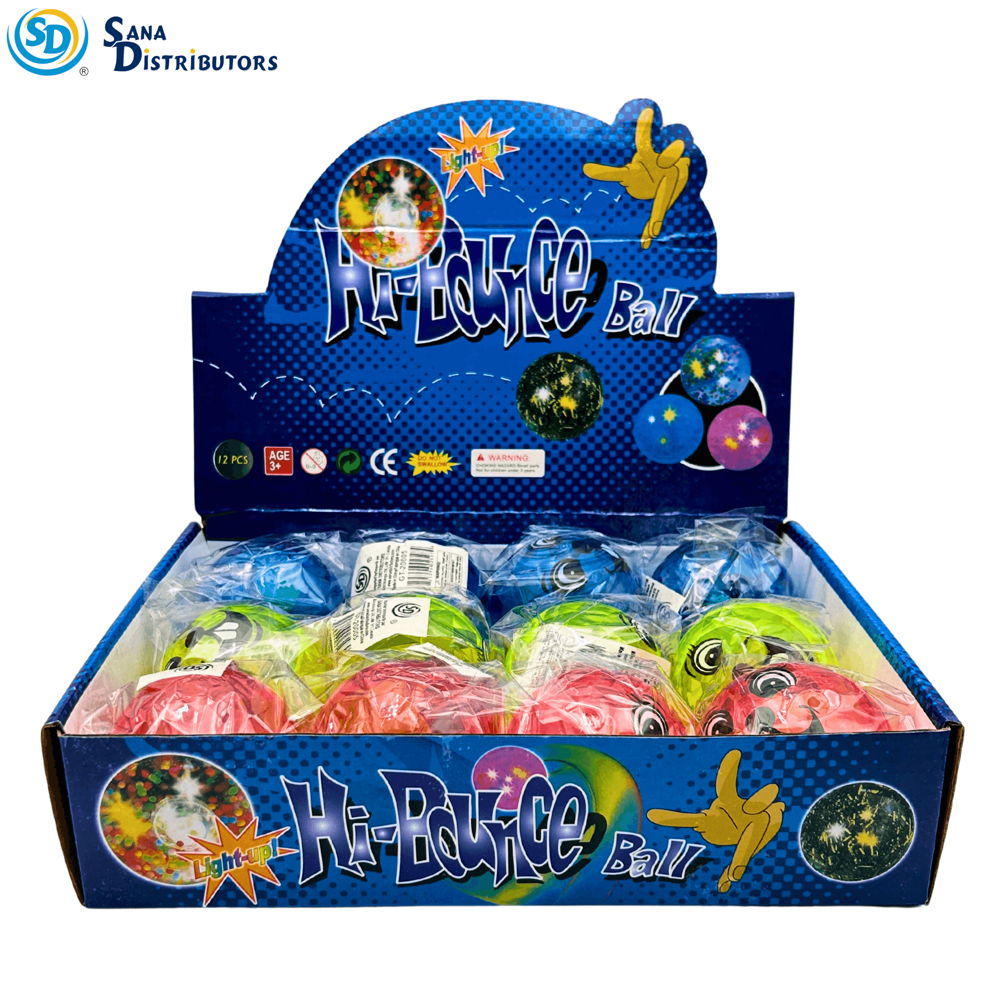 Light Up Bouncy Ball 12 pcs