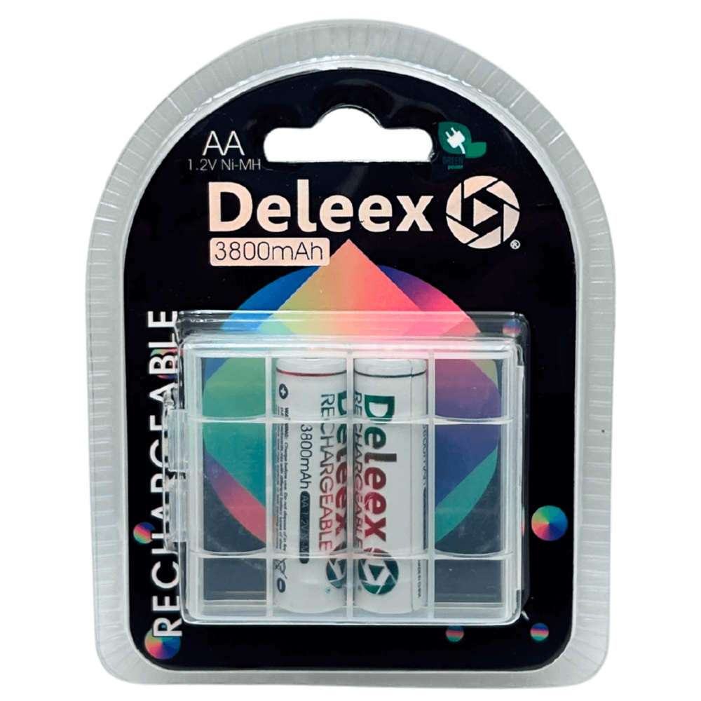 Deleex Rechargeable Battery AA(2) 3800mAh