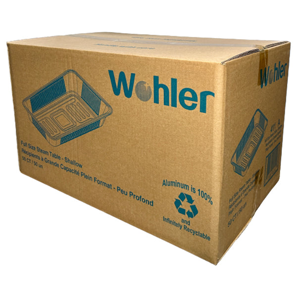 Wohler Full Size Shallow Trays 50 ct