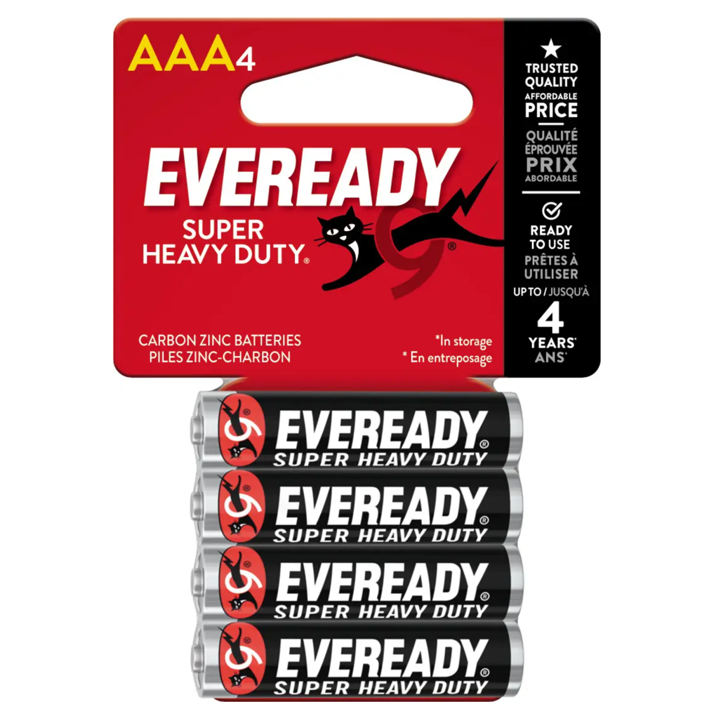 Eveready Super Heavy Duty AAA-4