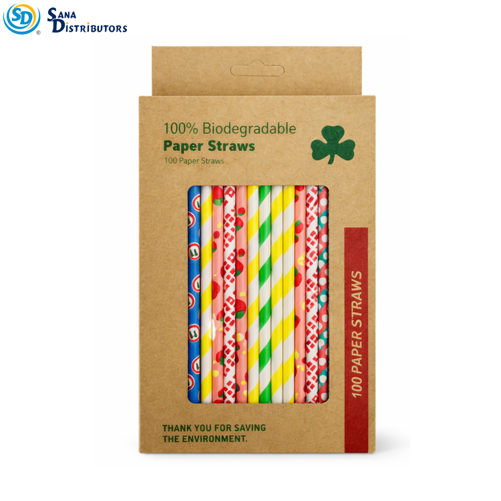Paper Straw 100 pcs