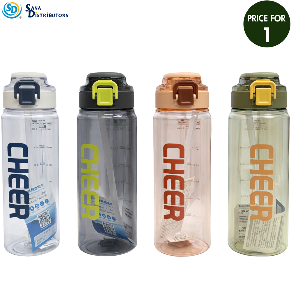 Plastic Water Bottle 910 mL 10" Assorted Colours