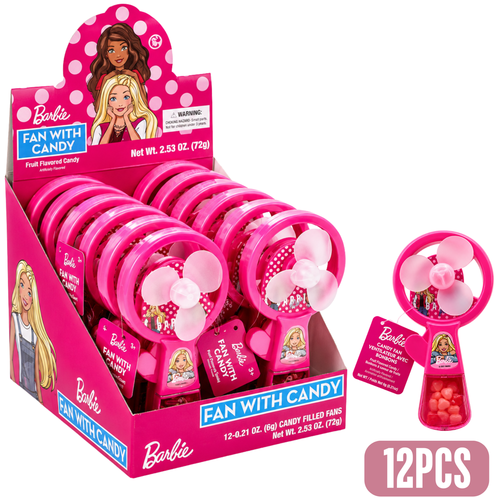 Barbie Candy Fan 12 pcs