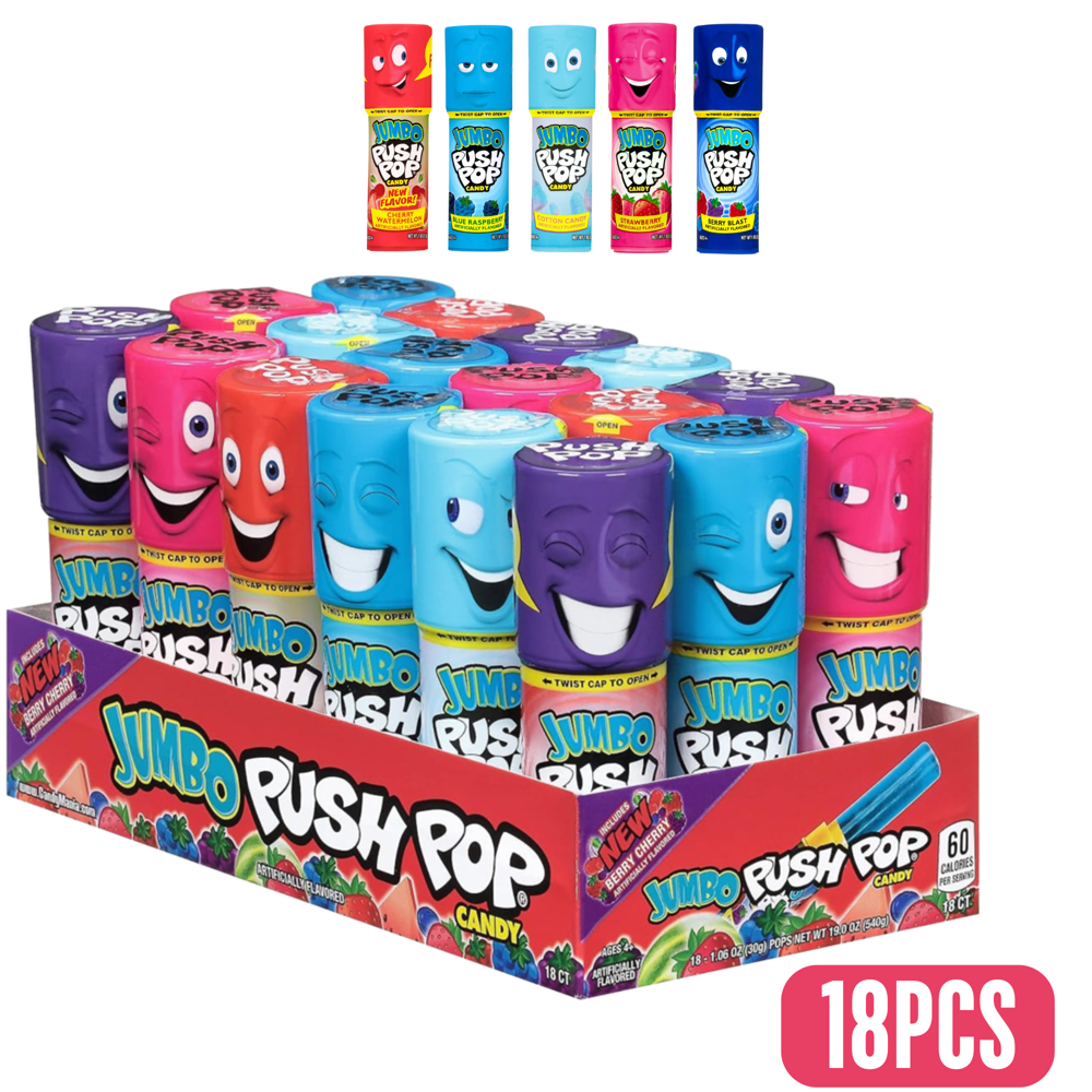 Jumbo Push Pop Candy 30 g 18 pcs