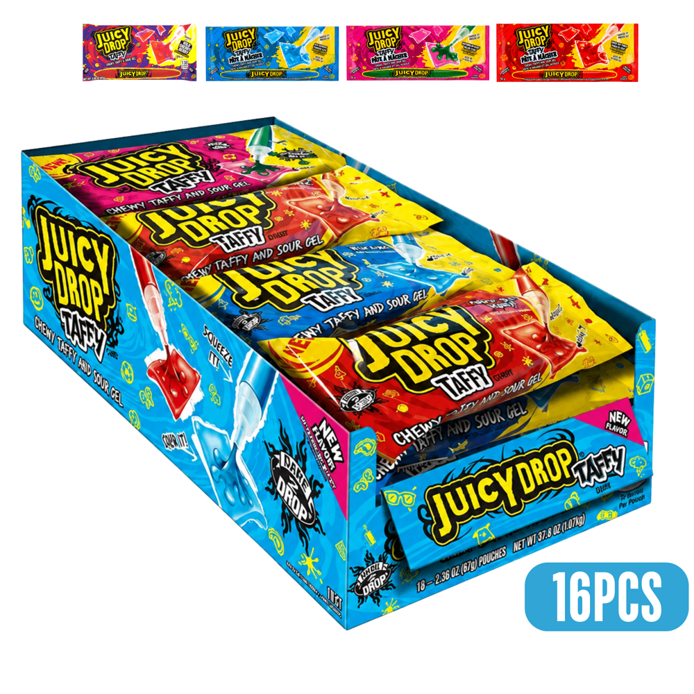 Juicy Drop Pop Taffy 67 g 16 pcs