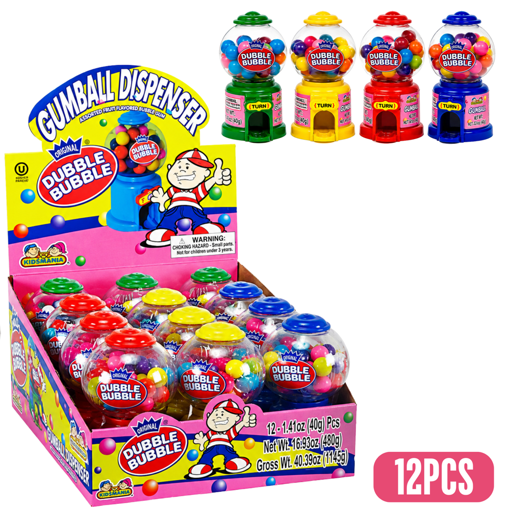 Dubble Bubble Gumball Machine 12 pcs