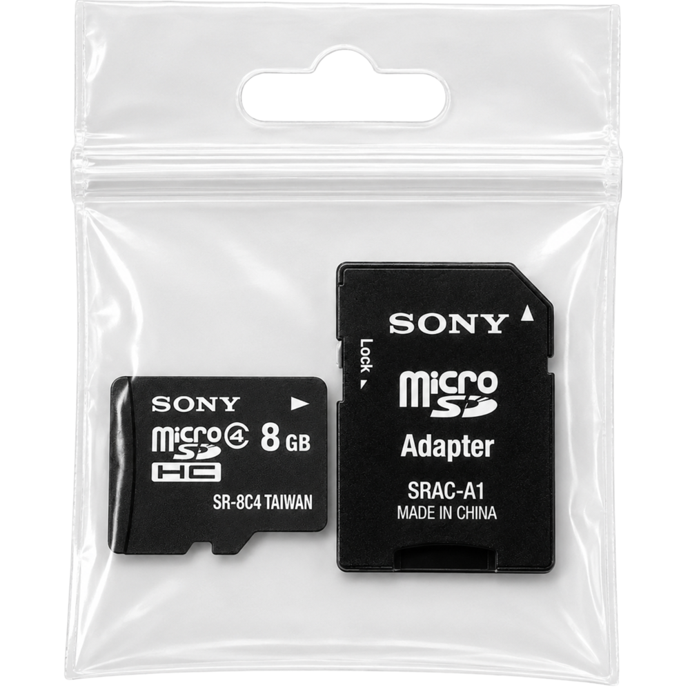 Sony 8 GB Microsd Card W/ Adapter