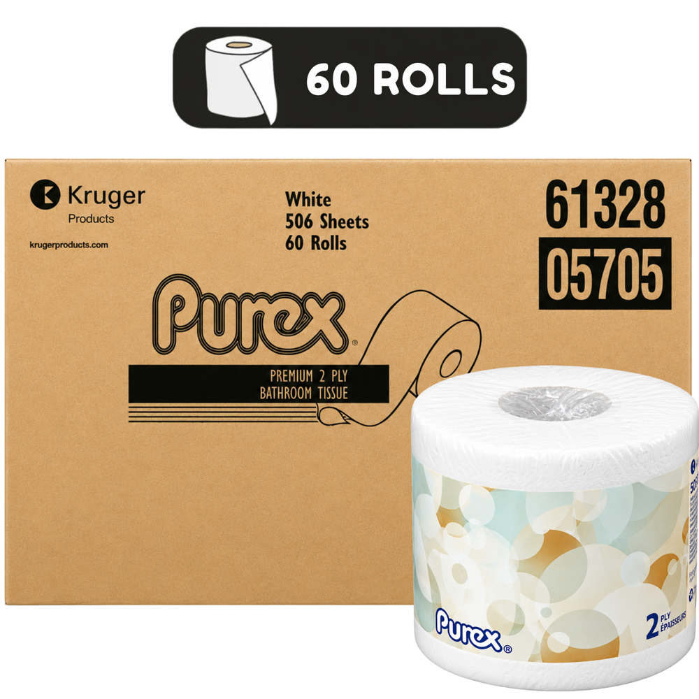 Purex Bathroom Tissue 2ply 60 Rolls [506 Sheets]
