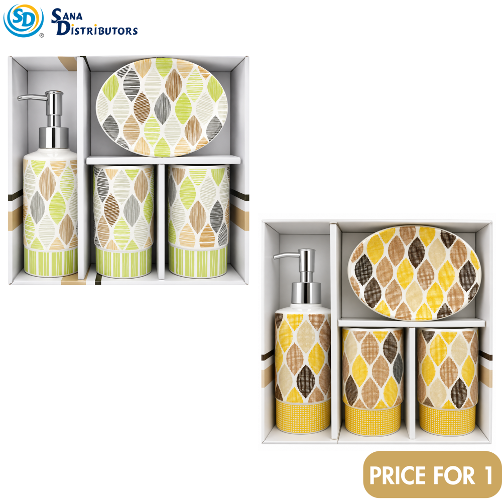 Bathroom Set 4 pcs 9.5"x9"
