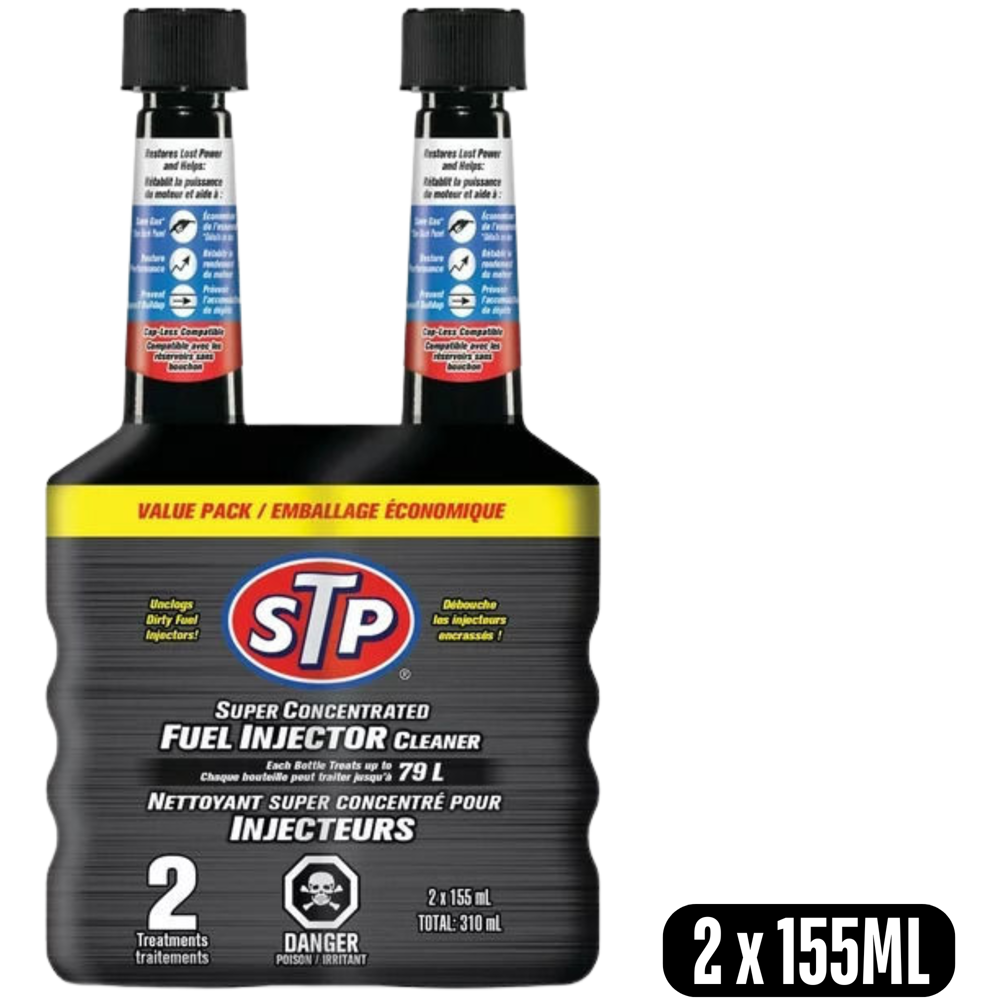 Stp Super Concentrated Fuel Injector Cleaner 155 Ml/bottle- 2 Pcs