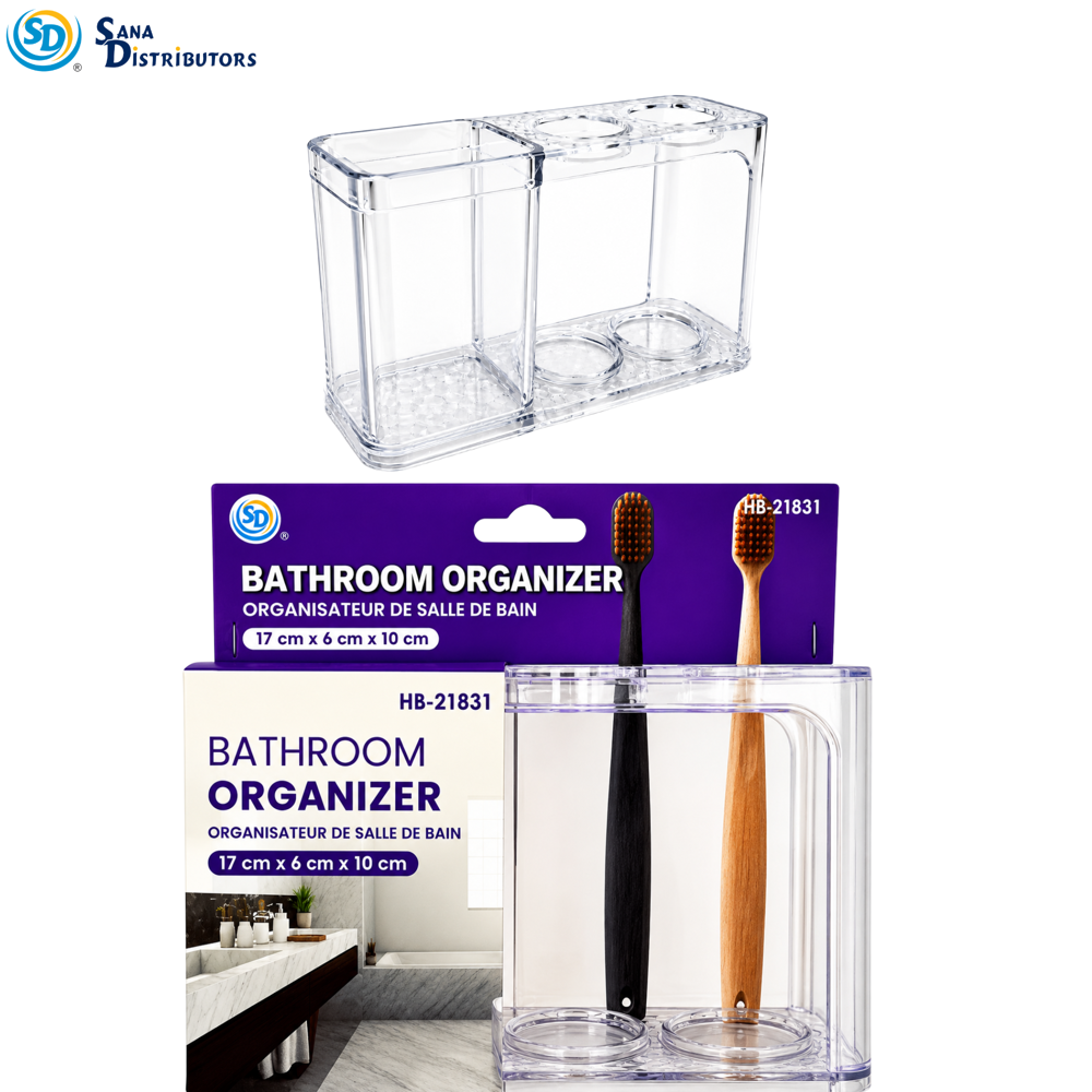 SD Toothbrush Bathroom Organizer