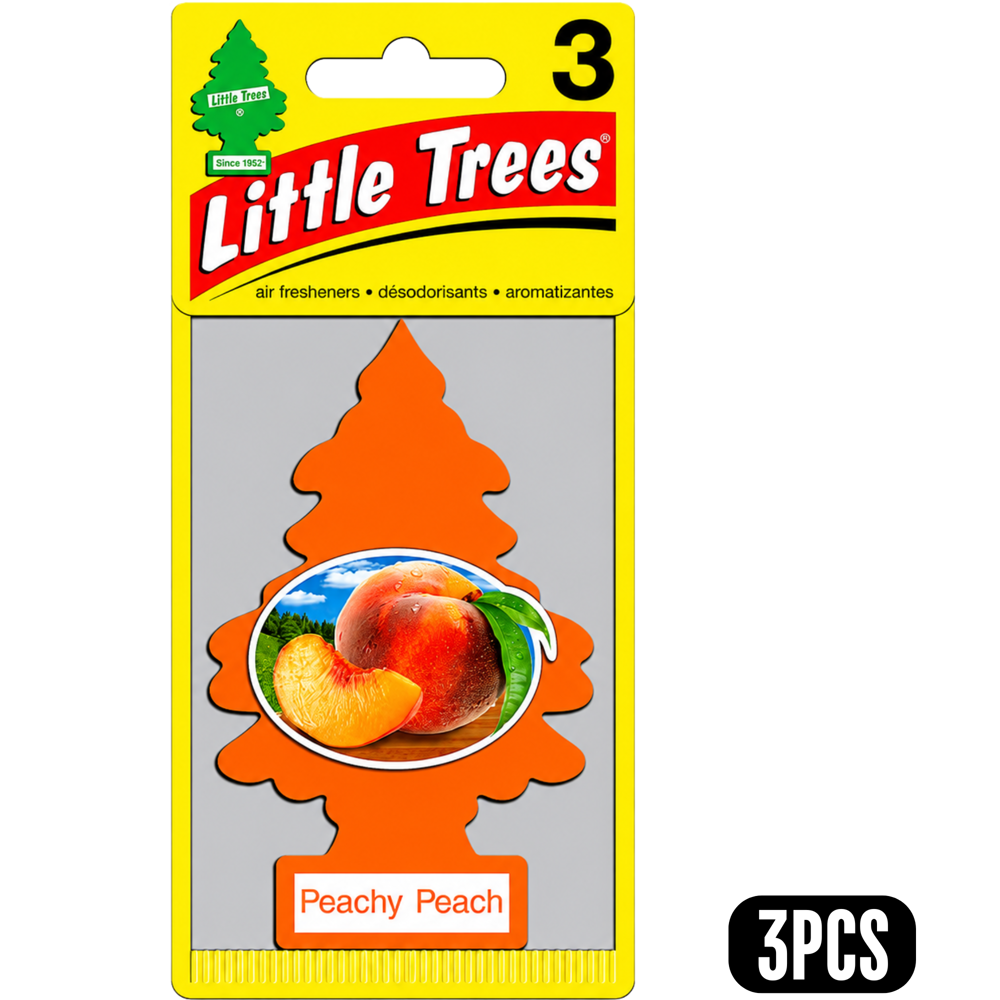 Little Trees Car Freshener Peachy Peach 3 pcs
