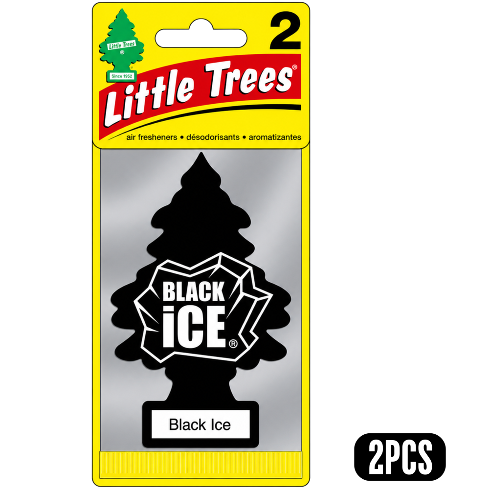 Little Trees Black Ice 2 pcs - Hanging Air Freshener