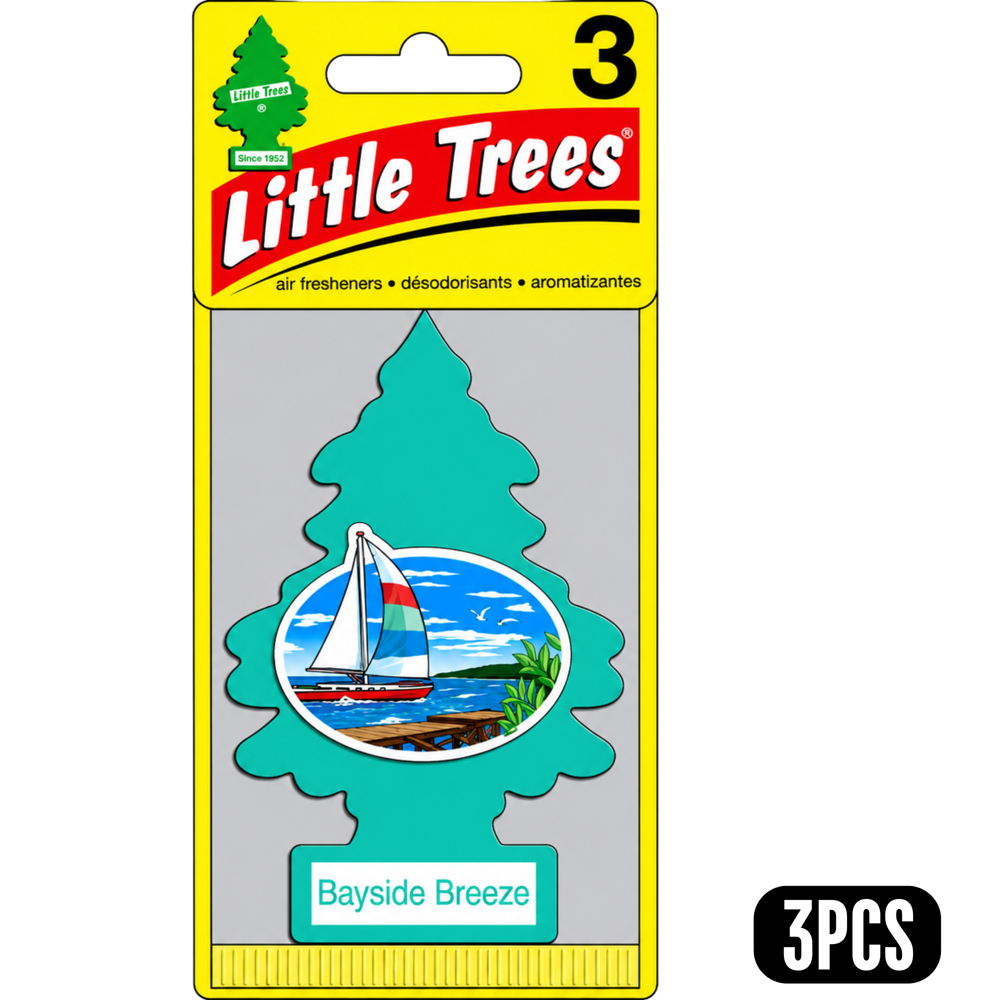 Little Trees Car Freshener Bayside Breeze 3 pcs
